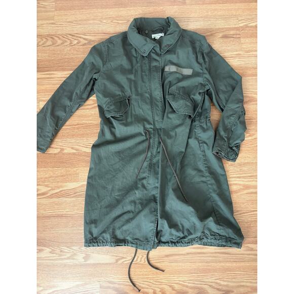 H&M LOGG Military Jacket Green Women’s M Sz 12 - Picture 3 of 6